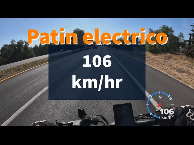 Viajando en carretera con Scooter eléctrico Teverun Supreme rebasando carros 🚙