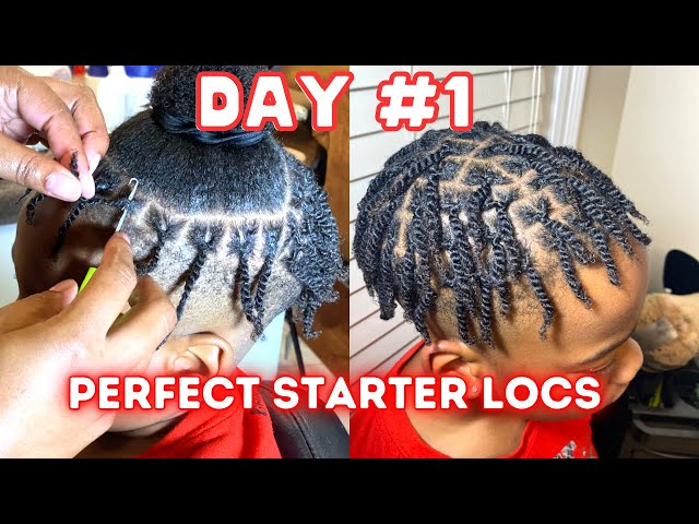 Tutorial on Perfect🔥 MEN Two strand twist|Starter Locs|Interlocking crochet|Men short hair