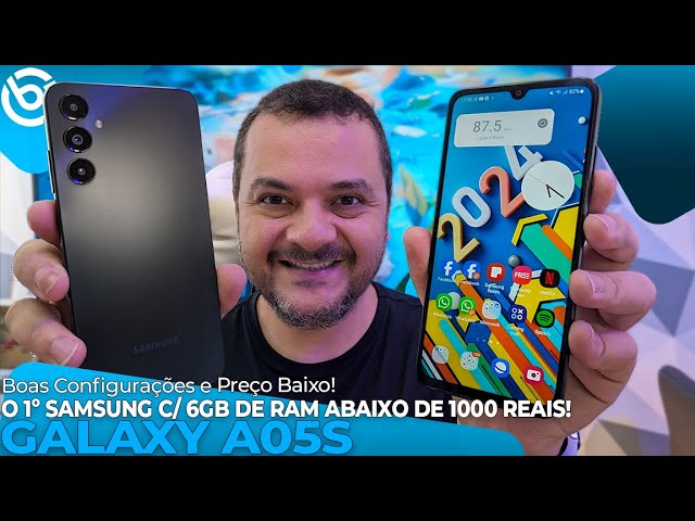 GALAXY A05S | O 1º SAMSUNG c/ 6GB de RAM Por MENOS DE 1000 REAIS! Análise / Review