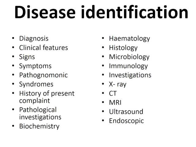 Disease terminology, talking power point