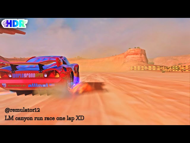 [HDR] Cars 2 The Video Game | Lightning McQueen - Race Mode | Canyon Run 1 Lap