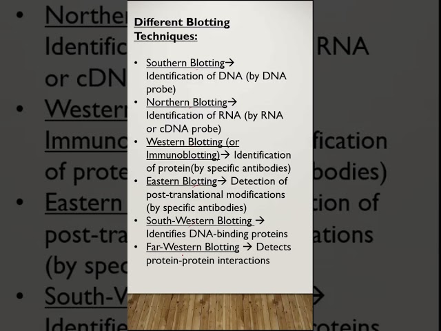 Types of Blotting Techniques | #biotechnology #csirnetlifescience #dbtjrf