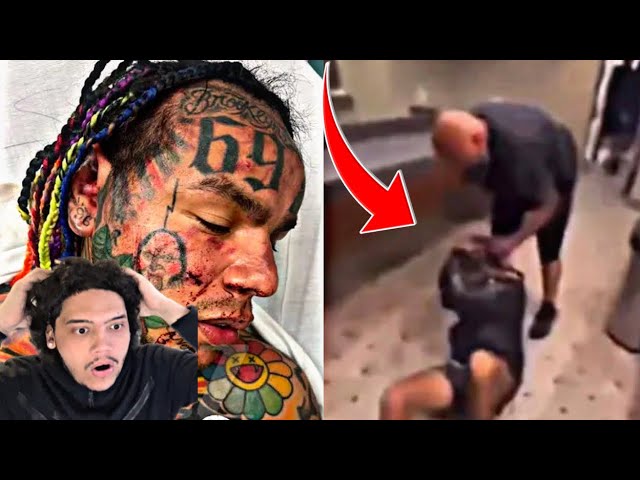 6IX9INE GETS BRUTALLY BEAT DOWN IN LAFITNESS