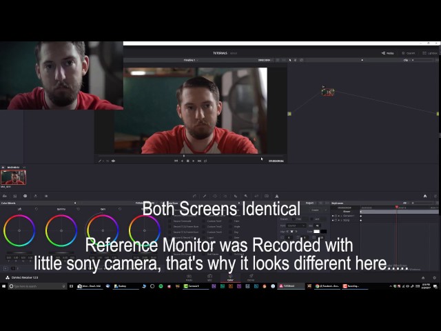 Setting up reference display in Davinci Resolve