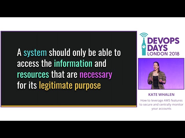 How to leverage AWS features to secure and centrally monitor your accounts - Kate Whalen