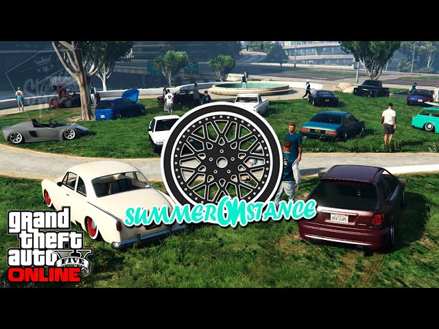 GTA 5 Online - SUMMER ON STANCE CAR MEET | PS4 Rockstar Editor (Cinematic)