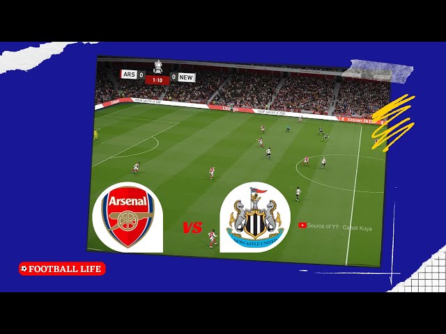 Arsenal vs Newcastle United | English Carabao Cup - Today's Live!