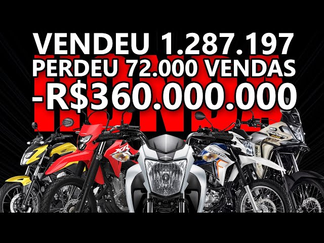 Honda vendeu 1.287.197 Motos mas perdeu 72.000 vendas para as concorrentes que decidiram se mover