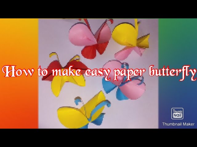 How to make easy paper butterfly