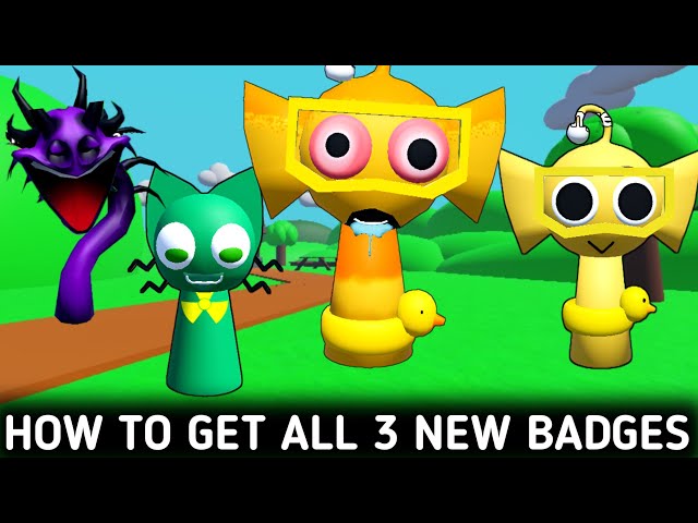 How To Get All 3 New Badges & Animations In Sprunki RP 3D New Update Full Tutorial | Roblox