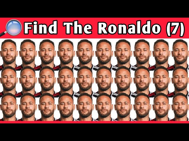 Find Cristiano Ronaldo ? 🔎 Find Ronaldo ? Mbappe ? Neymar ? Messi ? | Football Quiz 2025