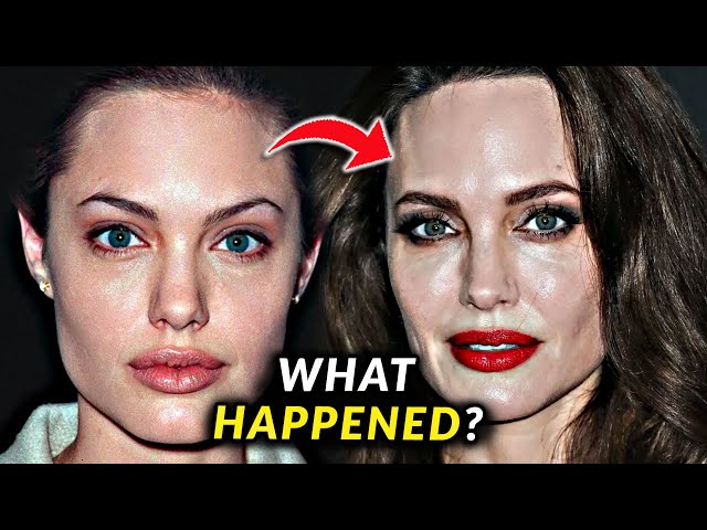 Angelina Jolie's Face - Before and After