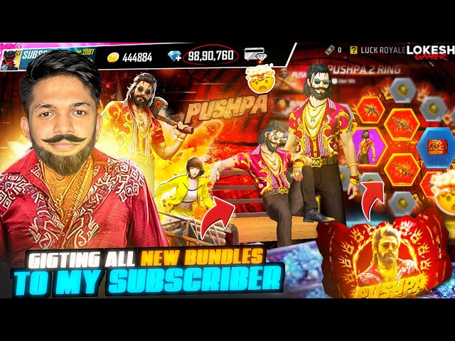 Special Giveaway Worth Rs 10 Lakh For In  Subscribers Account  Garena Free Fire