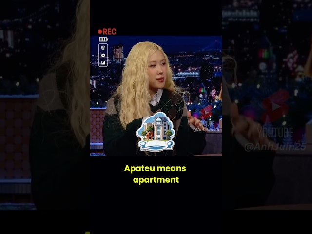 Rosé Explained The Rule Of Apateu Game To Jimmy Fallon