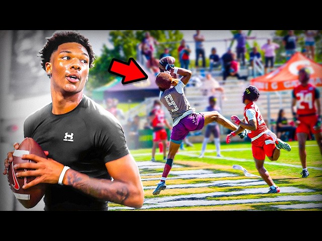 This 6'5" 5-Star Is SHOCKING NFL Scouts...At QB AND WR!