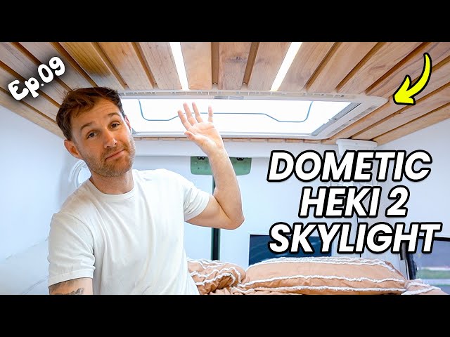 We Installed the BEST Dometic Heki 2 Skylight for Our Sprinter Camper Van!