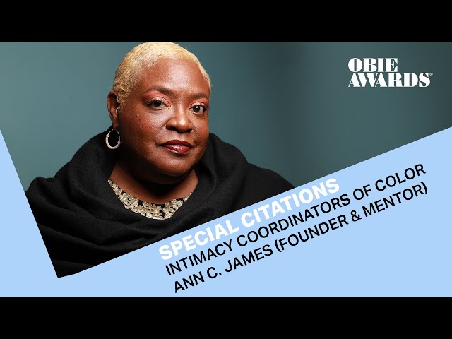 67th Obie Awards: Ann C. James  Acceptance Speech