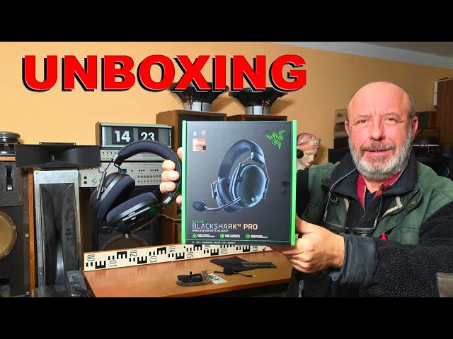 RAZER BLACKSHARK V2 PRO 2023 GAMING HEADSET UNBOXING