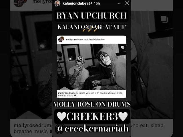 @UpchurchOfficial @mollyrosedrums @kalaniondabeat811 👀 GAH LEEEE 🤩🤣🫡 #creeker3 #fullcircle