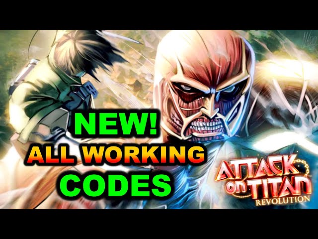 *NEW* ALL WORKING CODES FOR ATTACK ON TITAN REVOLUTION - ROBLOX AOT REVOLUTION CODES