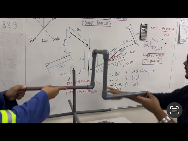 Piping Isometric Drawing Double Rolling