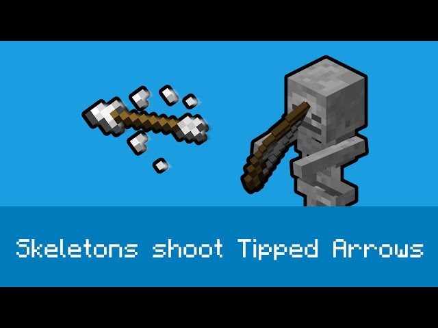 Skeletons shoot Tipped Arrows - Minecraft 1.9 One Command Creation