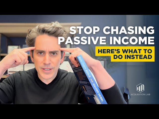 Stop Focusing on Passive Income