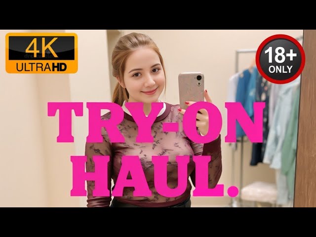 [4K] TRANSPARENT SHIRT TRY ON HAUL | SHEER VERSION | 2025