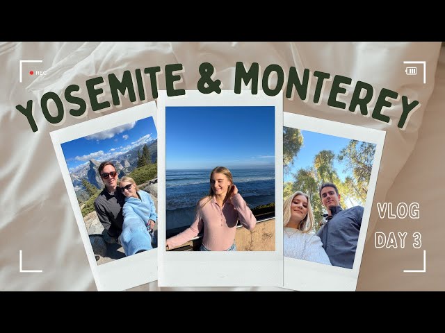 VLOG | Yosemite & Monterey with my boyfriend (roadtrip vibes)