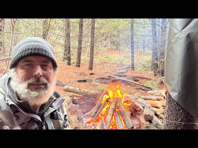 ALONE in the Remote Canadian Wilderness. NO FOOD! NO TENT! Solo Survival Time !