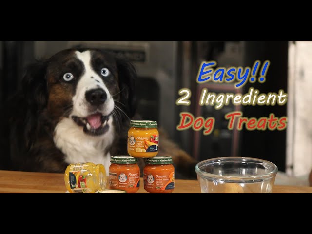 EASY,  TWO (2) INGREDIENT,  HOMEMADE DOG TREATS