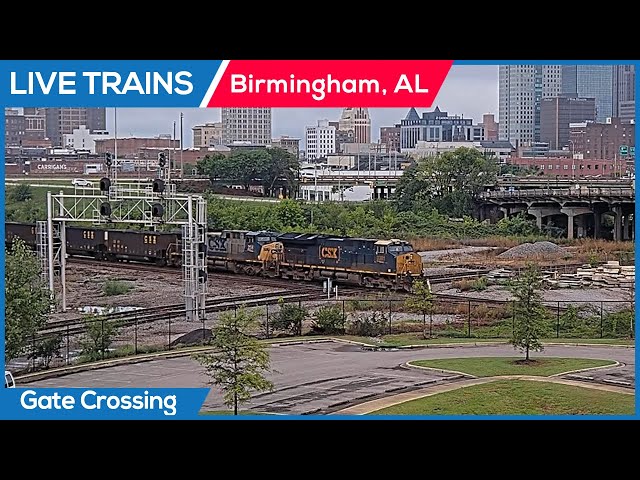 🔴 LIVE Trains Railcam | Birmingham, Alabama (CSX/NS Diamond)