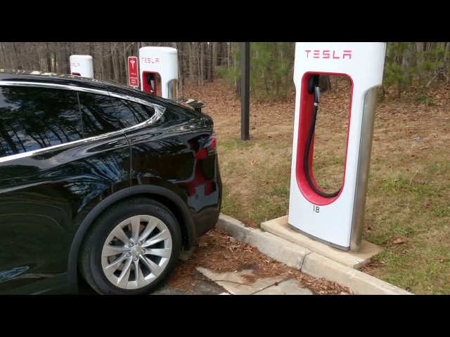 My First Ever Use of a Tesla Supercharger :)