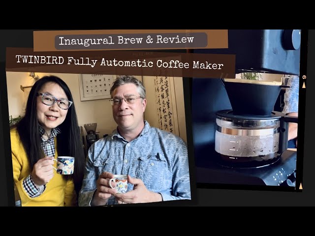 TWINBIRD Fully Automatic Pour-Over Coffee Maker I Inaugural Brew & Review(CC) #twinbirdcoffeemaker