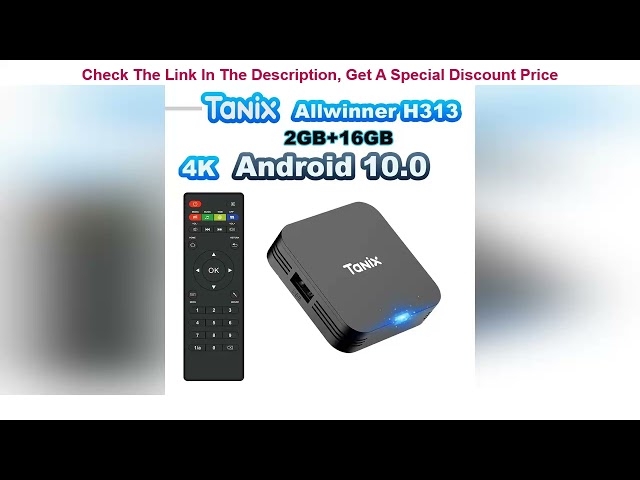 Tanix TX1 Android 10 TV Box 2.4G WIFI 4K HDR 3D 8GB 16GB Allwinner H313 Quad Core Global Media