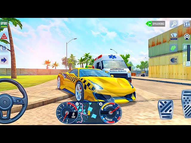 Taxi Sim 2022 Evolution - Ferrari Car Driving In Miami City - Android GamePlay #5 @OviLexSoft