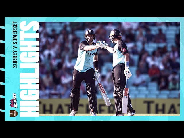 Highlights: Bowlers help Surrey to HUGE victory over Somerset | Vitality Blast