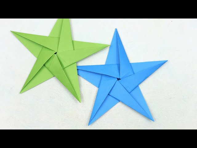 Paper Star folding - Easy Origami Star for beginners