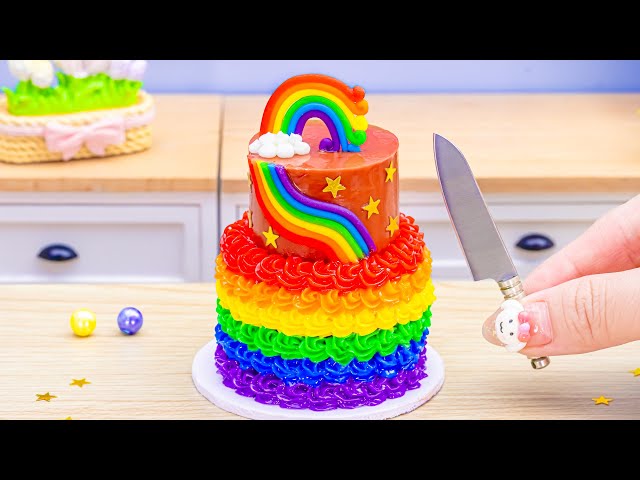 Use 1 Million Coins To Buy Cake🌈 Best Yummy Miniature Rainbow Buttercream Cake In The World