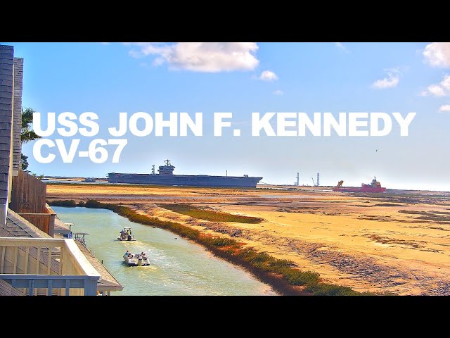 USS John F. Kennedy CV-67 Arrives In Brownsville For Scrapping - February 2 2025 | Jessica Kirsh