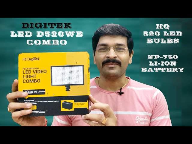 Digitek D520WB LED Combo | UNBOXING | Dual Kelvin | Compact LED light for Photography & Videography