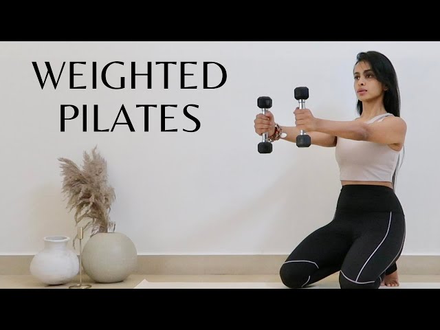 30 min FULL BODY | Pilates With Weights | Moderate Intensity