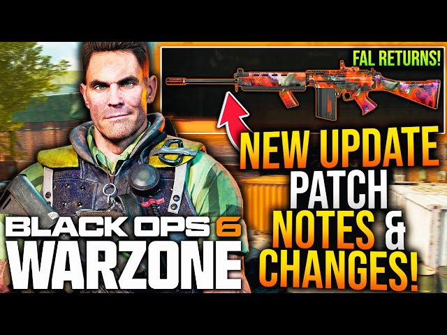 Black Ops 6: NEW UPDATE PATCH NOTES! New WEAPON UPDATE, SHADOW HUNT EVENT, & More! (WARZONE Update)