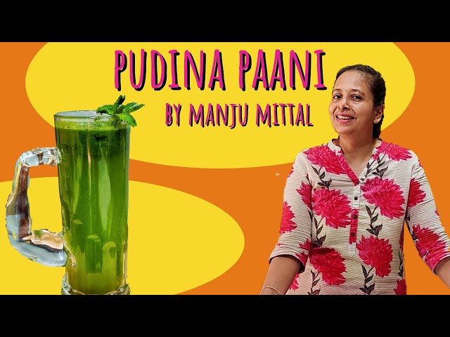 Mint Juice | Homemade drink for relief in gas & acidity in 2 minutes by Manju Mittal