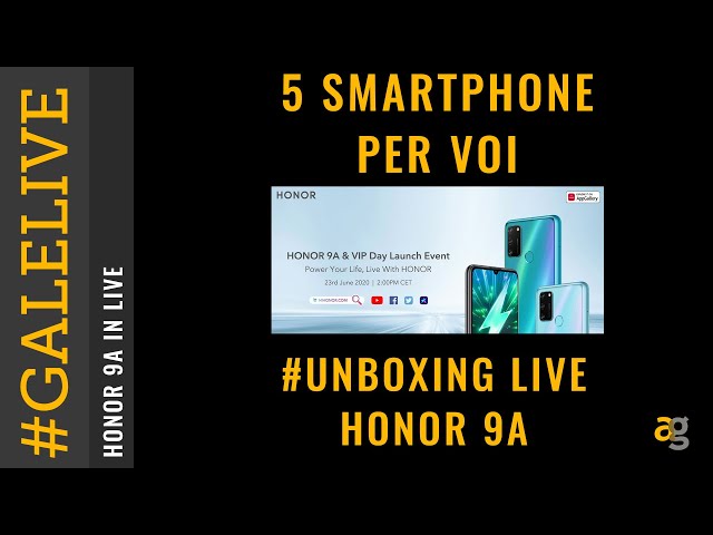 5 SMARTPHONE per VOI #UNBOXING LIVE nuovo HONOR