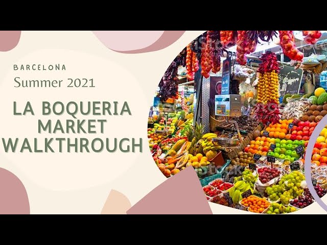 ASMR 360° Walkthrough in La Boqueria Market, BARCELONA. 360°  Summer 2021 4K VR