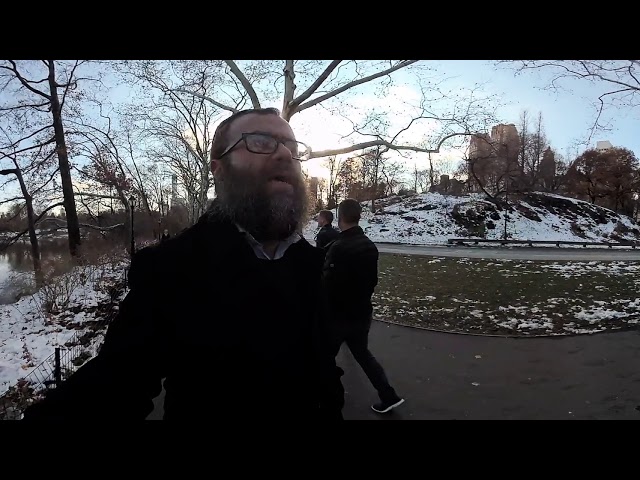 A Torah Thought for Chanukah with Rabbi Chaim Miller with 360 views of central park