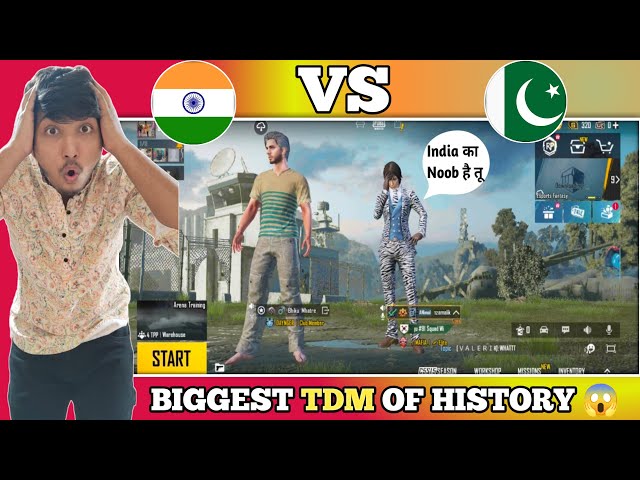 India Vs Pakistan Biggest Tdm Of The History 😱 #pubg #bgmi #indiavspakistan