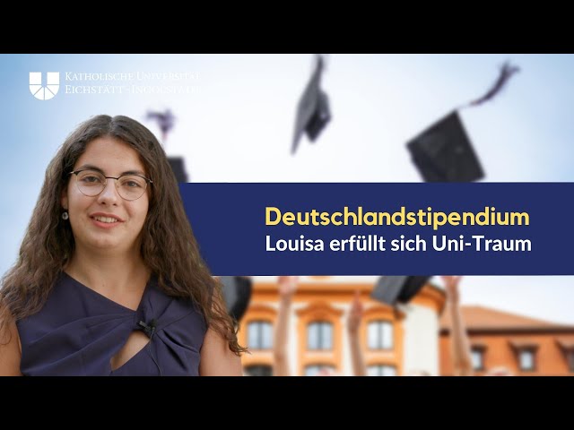 Deutschlandstipendium: Louisa erfüllt sich ihren Uni-Traum