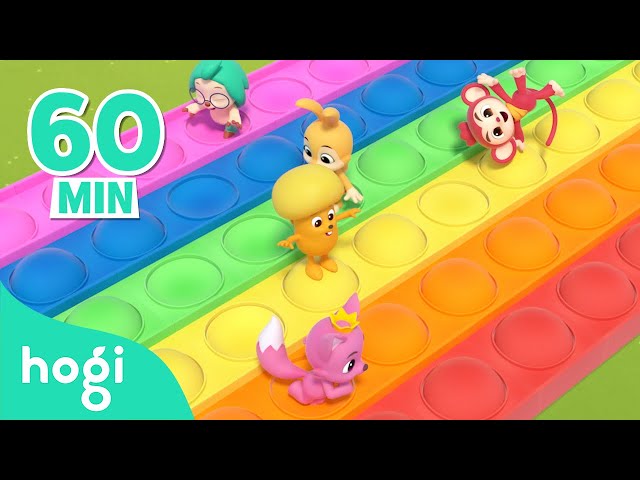 💗 Colorful Valentine's Day with Hogi 🍫｜Learn Colors with Pop It + More｜Colors for Kids｜Hogi Colors